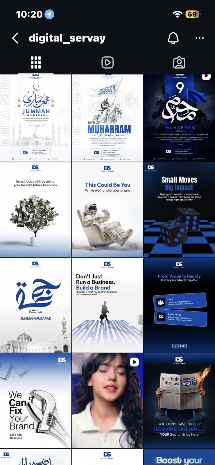 Digital Servay social media portfolio