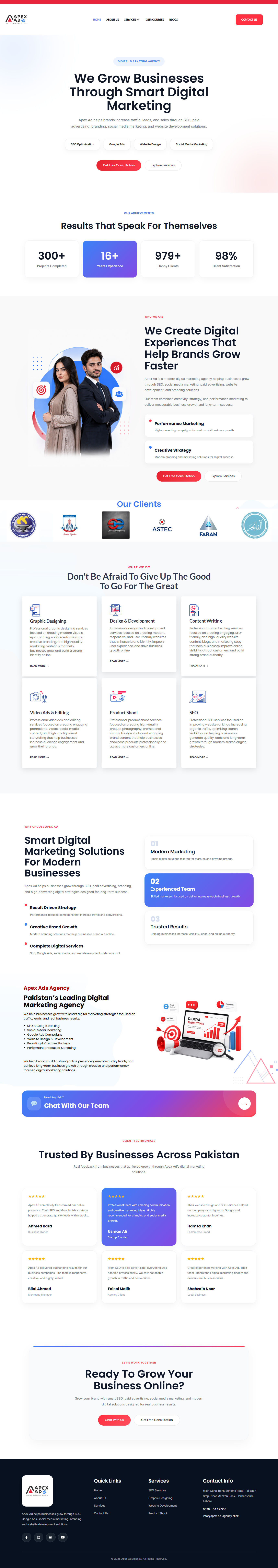 Apex Ad Agency Creative Digital Marketing Website