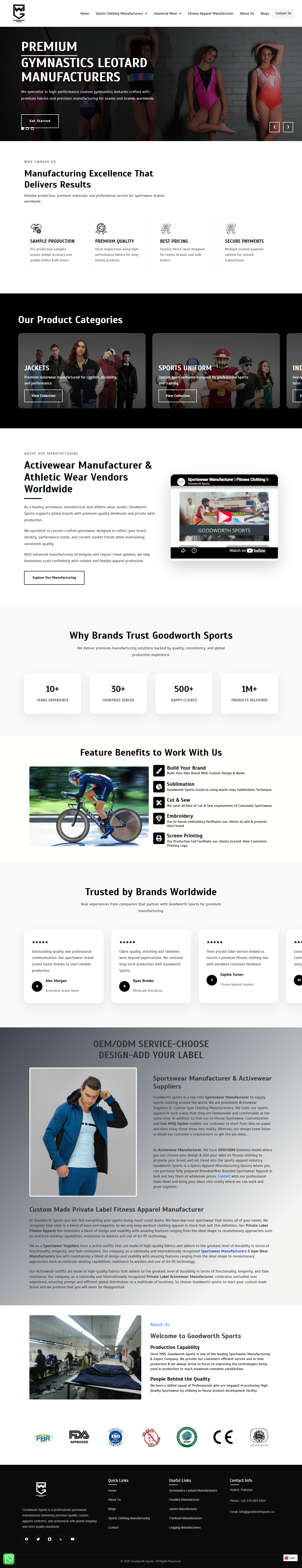 Good Worth Sports B2B Manufacturing Portal